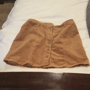 Rust corduroy skirt.  Forever 21. Size L